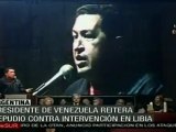 Hace Chávez un llamado a la unidad desde Argentina