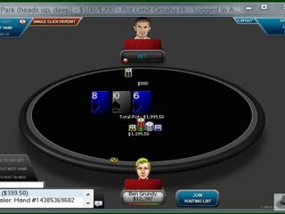 Gus hansen and Ben Grundy hu on 100 200 PLO Aug 31 2009