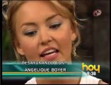 Angelique Boyer desayunando en Hoy