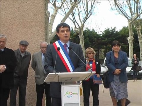 Discours du maire sur l'arbre de la résistance