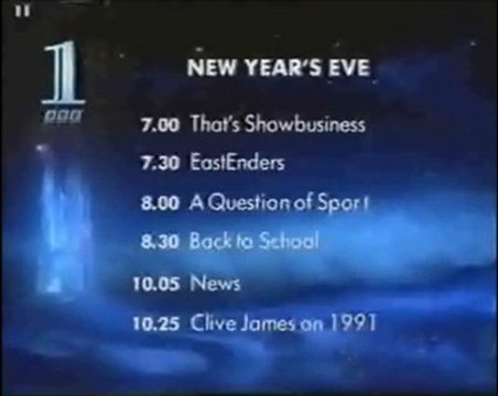 BBC1 Continuity (2), Monday 30th December 1991