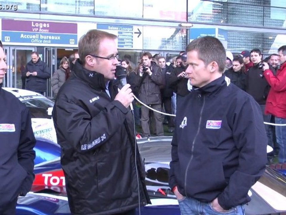 Les pilotes du Pescarolo Team au stade de France