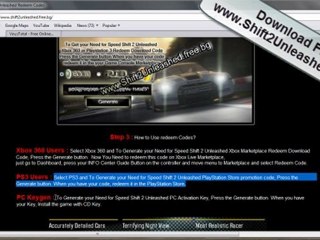 Need for speed shift 2 unleashed code generator serial key code