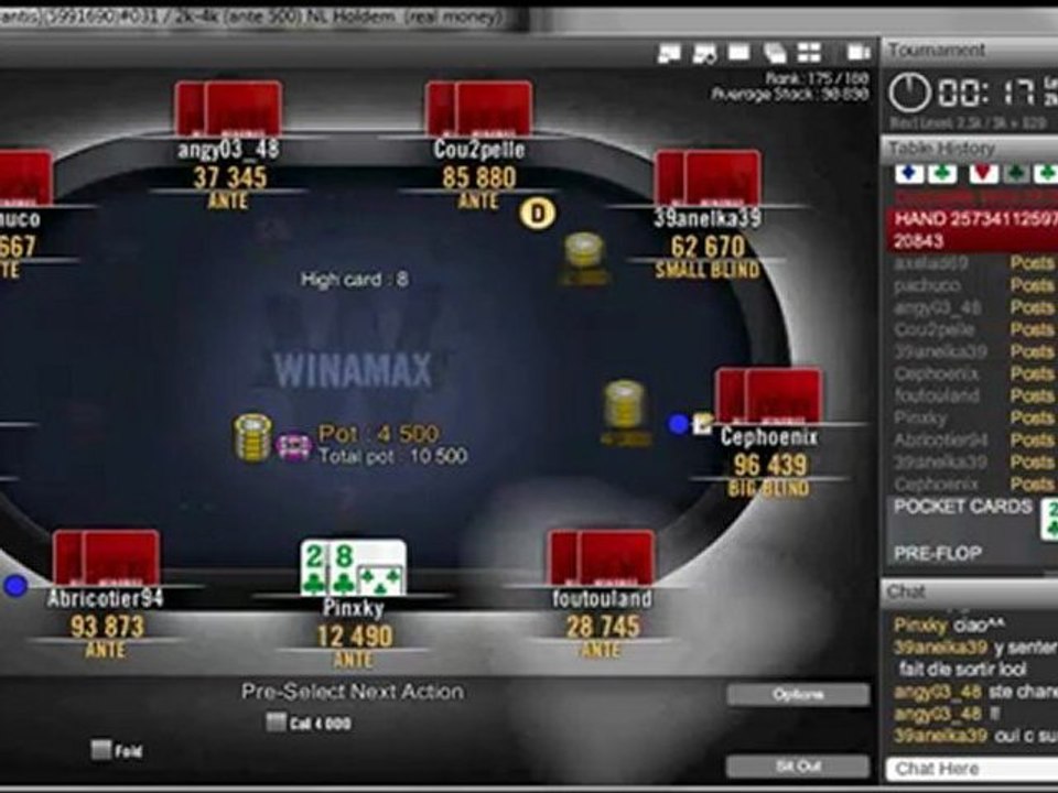 Winamax Tournament XTRA (3th hour) PART 2