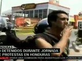 En Honduras 50 detenidos en jornada de protestas