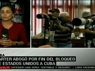 Concluye visita de Carter a La Habana