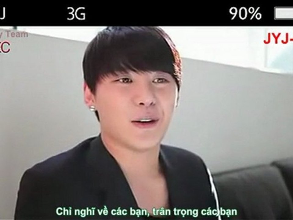 [Vietsub]] 110328 JYJ Fanmeeting Message from JUNSU[Symphony team]