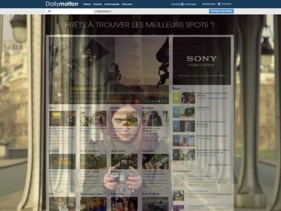 Habillage vidéo SONY