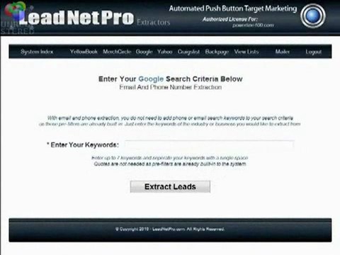 Lead Generation Systems-Target Marketing-Multiple Extractors-LeadNetPro