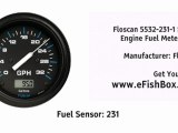 Floscan 5532-231-1 SingleFloscan 5532-231-1 Single Engine Fuel Meter - EFI & Carb O/B Onl