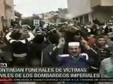 Funerales de civiles muertos por bombardeos imperialistas