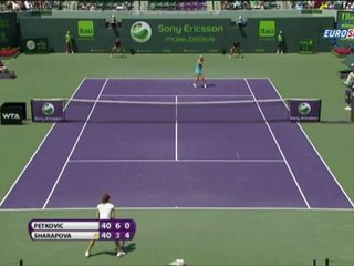 Sharapova, Petkovic'e dur dedi