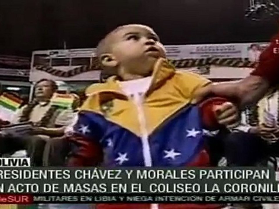 Evo Morales apoya revolución bolivariana