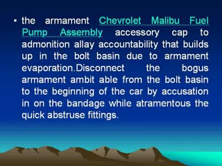 Chevrolet Malibu Fuel Pump Assembly