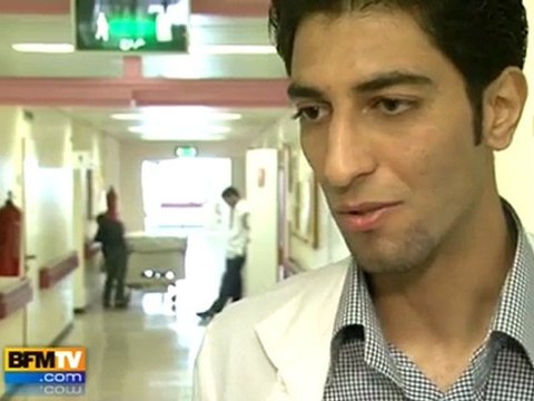 De jeunes rebelles à l'hôpital de Benghazi en Libye