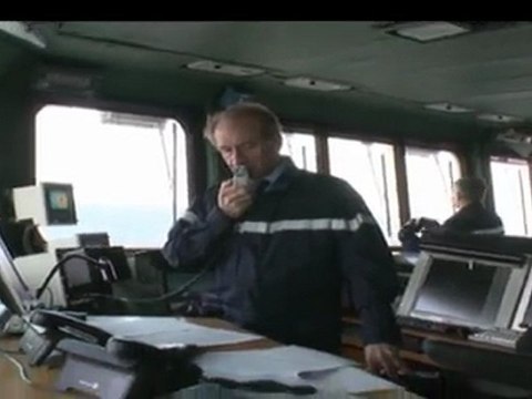 Gérard Longuet en visite sur le Charles de Gaulle