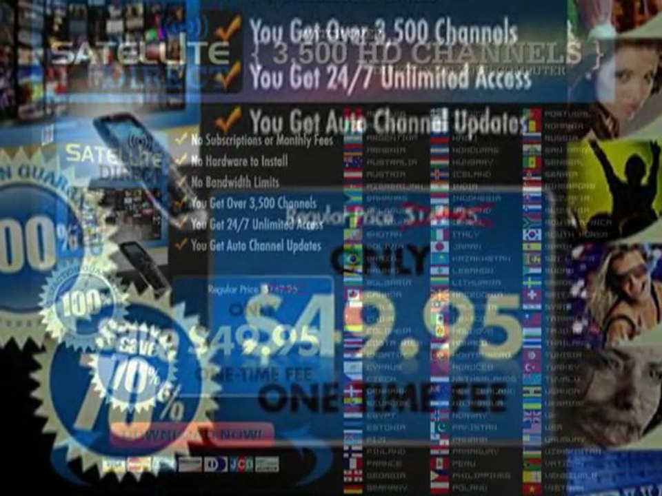 Watch online TV on Your PC with SatelliteDirect - Over 3,500 HD Channels Available 24/7