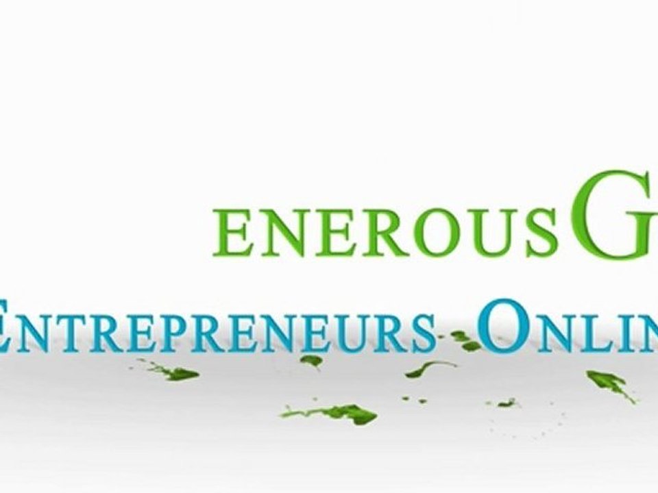 Generous Entrepreneurs Online - Welcome Video