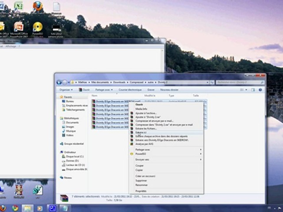tuto pour extraire plusieurs ficher en 1