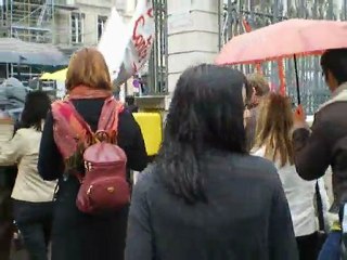 Mobilisation FNARS à Lyon - Encerclement de la Préfecture