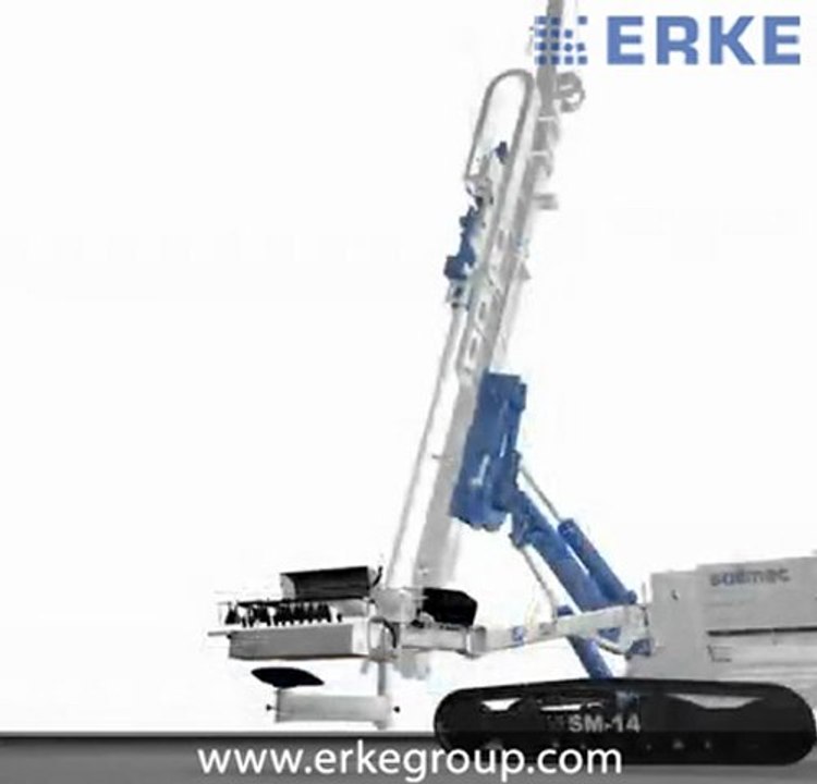 ERKE Dış Ticaret ltd., Soilmec SM-14 Mini Piling Rig Animation