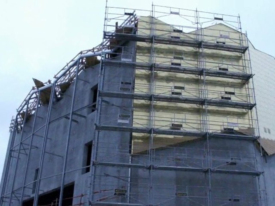 Visite des travaux du Théâtre 95 à Cergy