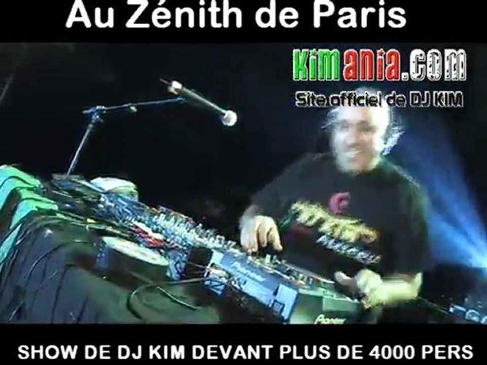 DJ KIM EN LIVE AU ZENITH DE PARIS LE 18 SEPT 2010 DEVANT PLUS DE 4000 PERSONNES