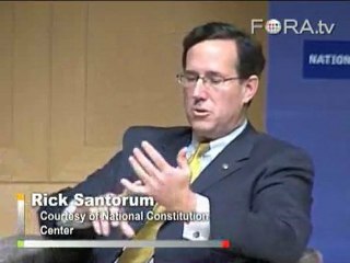 Santorum Denies Partisanship in Healthcare Woes