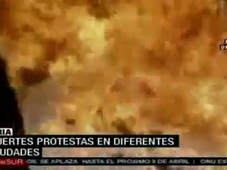 Fuertes protestas en Siria contra Al Assad