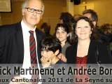 Patrick Martinenq et Andrée Bonifay Elus aux Cantonales 2011 à La Seyne