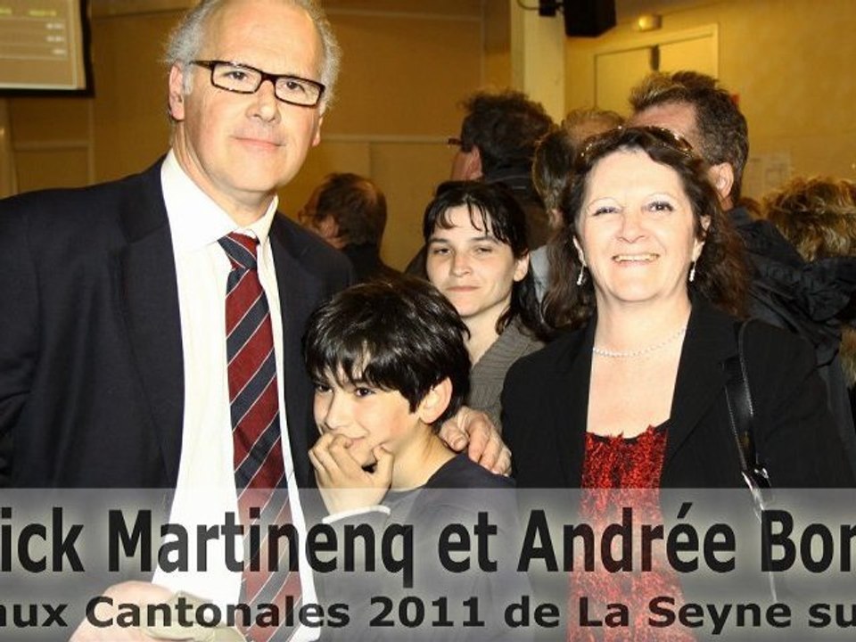 Patrick Martinenq et Andrée Bonifay Elus aux Cantonales 2011 à La Seyne
