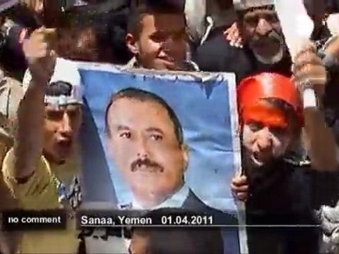 Ali Abdullah Saleh loyalist rally in Sanaa - no comment