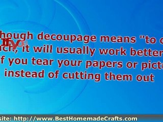 Decoupage Ideas - 5 Tips to Perfection!