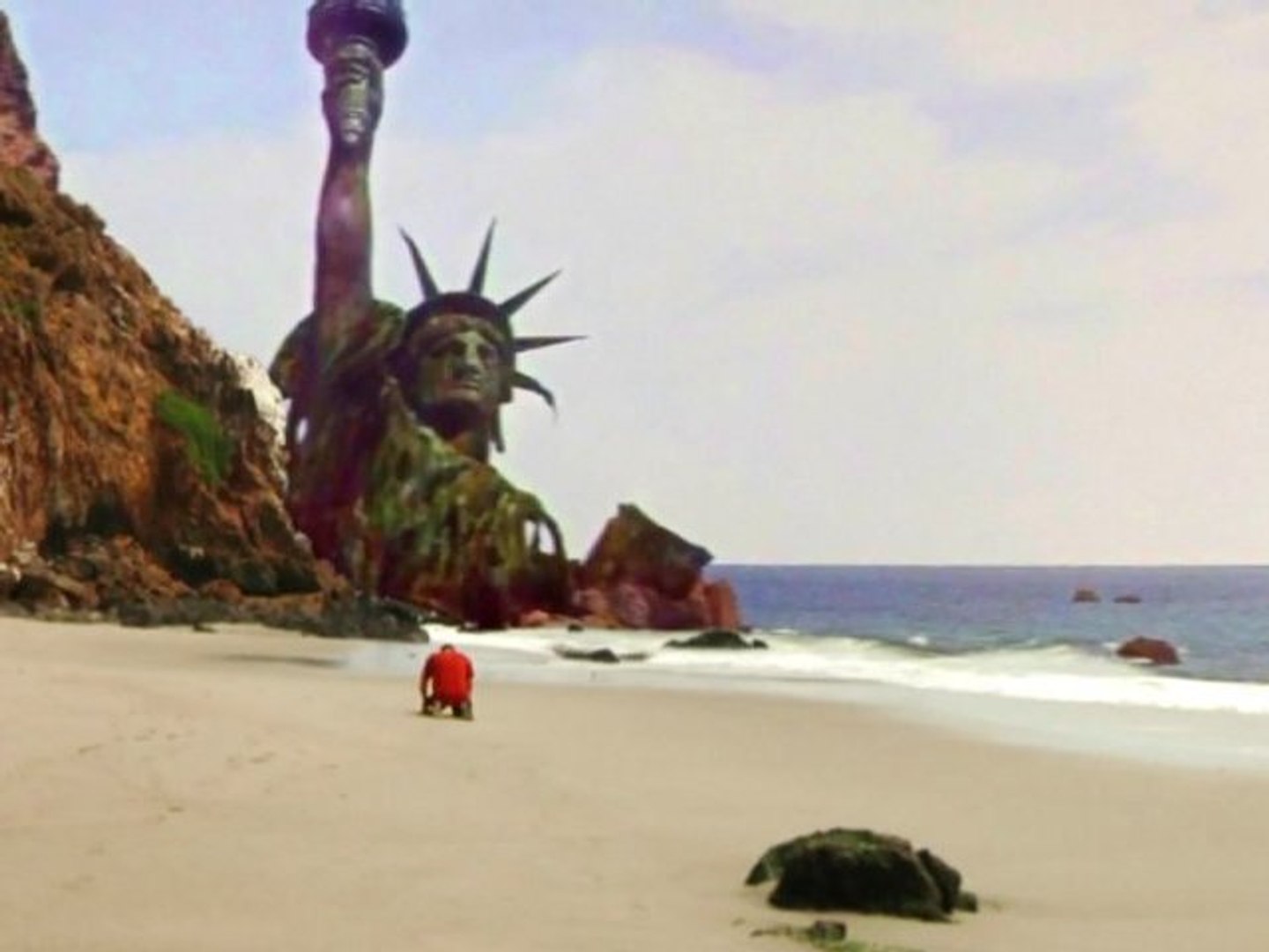 Of Apes Statue Of Liberty Scene