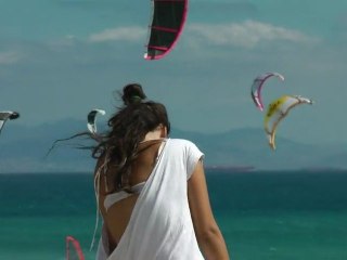 Surf... boobs... surf... boobs... ;) on the beach in Tarifa.