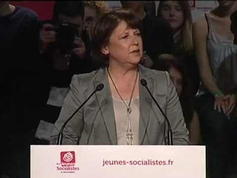 Discours de Martine Aubry à la jeunesse