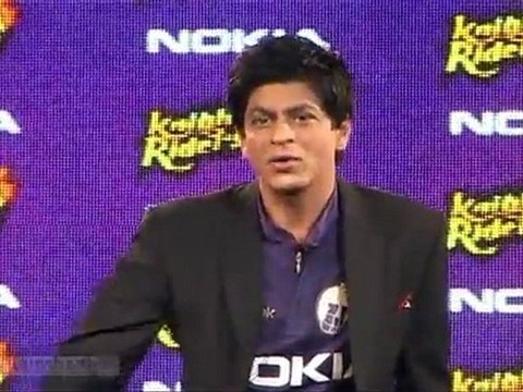 Shahrukh Khan at KKR-Nokia tie-up press meet
