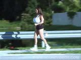 jogging with big boobs