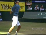 Federer slow motion forehand in HD