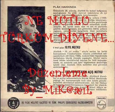 Ulu Önder Mustafa Kemal ATATÜRK'ÜN Orjinal Sesi İle '' NUTUK ''By_MiKæiL