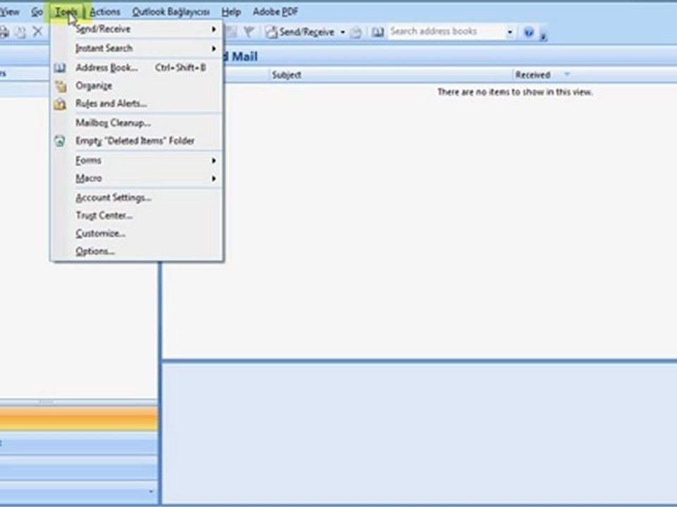Microsoft outlook 2007 (İng) E-mail ayarları