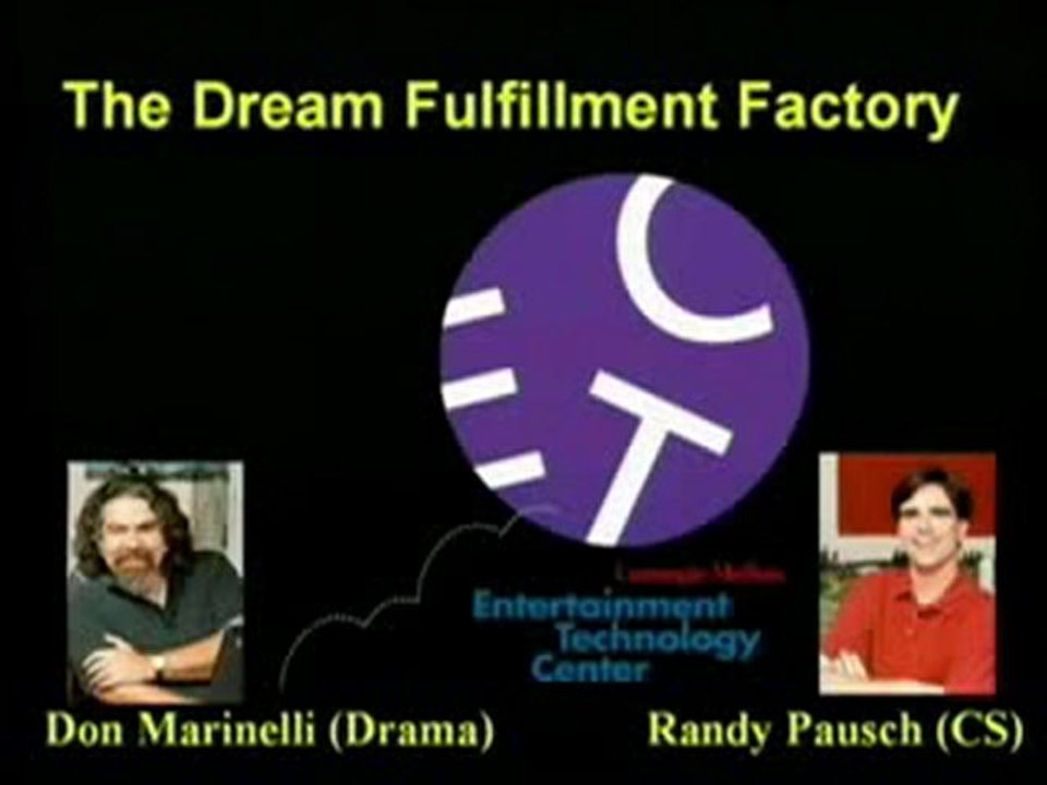 Randy Pausch - Last Lecture Achieving Your Childhood Dreams - Part 5