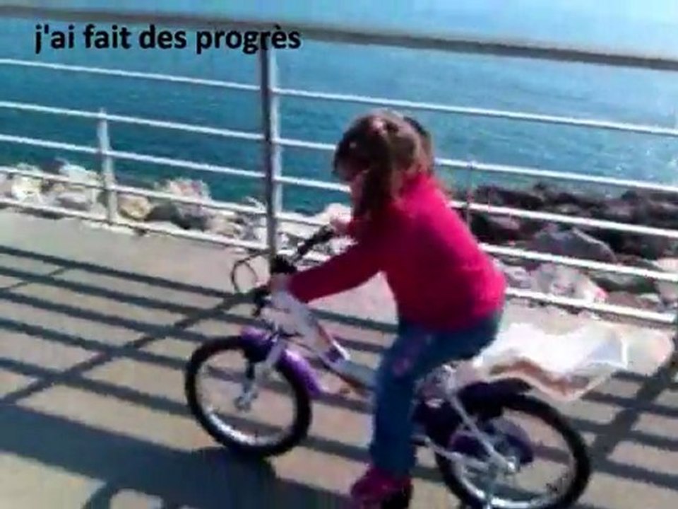 Début en vélo d'Océane