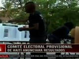 Hoy anunciarán resultados preliminares de elecciones Haití