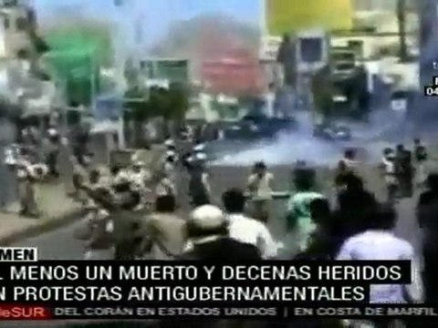 Nuevas protestas antigubernamentales en Yemen, un muerto