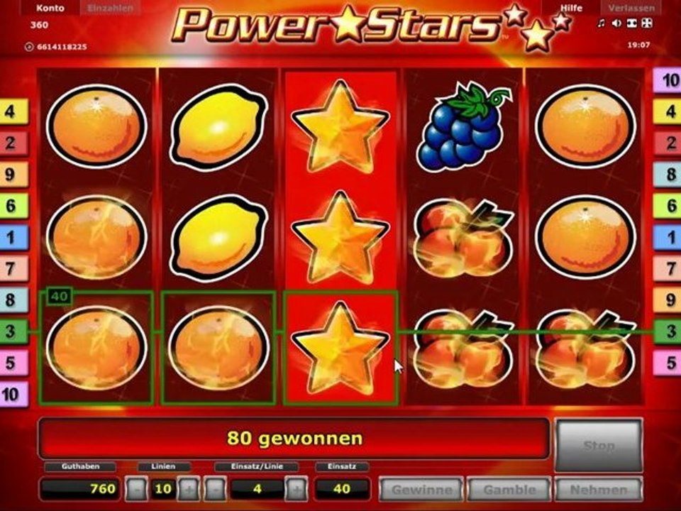 Power stars online spielen novoline