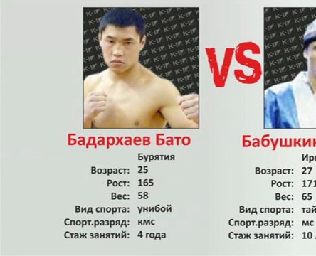 II Чемпионат по К-1. Бадархаев - Бабушкин «Белый Барс» // rb03.ru