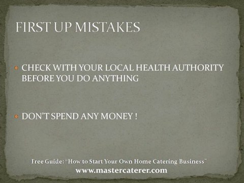 Start a Home Catering Business