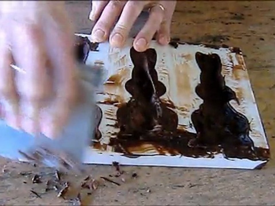 Lapins en chocolat