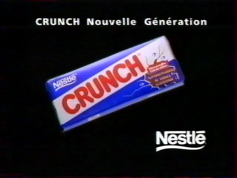 Publicité Chocolat CRUNCH Nestlé 1996